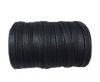 Flat Wax Cotton Cords - 5mm  - Black