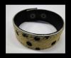 Hair-on bracelet-Dalmation print brown-20mm