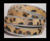 Hair-on leather with Chain-Leopard Skin-14mm
