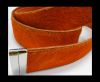 Hair-On Leather Belts-Dark Orange-40mm