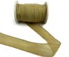 Hand dyed silk ribbons - Beige