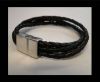 Unisex Leather Bracelet MLBSS-1