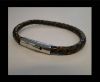 Unisex Leather Bracelet MLBSS-12