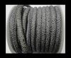 Faux nappa leather 6mm- Glitter-Metalic Snake Style Grey