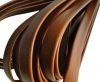 Nappa Leather Flat-Saddle Brown-10mm