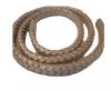 Oval Regaliz braided cords - 10mm-Metallic Salmon
