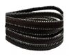 Real Nappa Flat Leather with steel balls chains - 10mm - Dark br