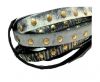 Real Nappa Leather with studs-10mm-Vintage Grey