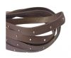 Real Nappa Leather with studs-10mm-taupe