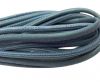 Round stitched nappa leather cord 4mm-Jeans Blue