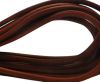 Round stitched nappa leather cord Bordeaux-4mm