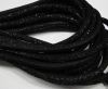 Round stitched nappa leather cord Suede Style-6mm-Black