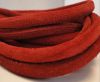 Real Nappa Suede Round-Red -6mm
