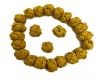 Leather Beads -8mm-Yellow