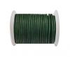 Round Leather Cord 4mm-Vintage Green