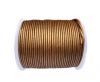 Round Leather Cord SE/R/Metallic Copper - 1,5mm