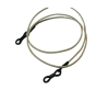 Round Leather Glass Hangers - 3mm -NATURAL