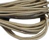 Round stitched nappa leather cord 2,5mm-Metallic ivory