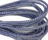 Round stitched nappa leather cord Breed Style-Pastel Blue -4mm