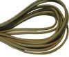Round stitched nappa leather cord Sand-4mm