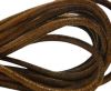 Round stitched nappa leather cord Vintage Brown-4mm