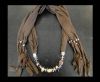 Scarf With Beads Style12-Brown