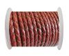 Round Braided Leather Cord SE/B/2021-Red Wine-4mm