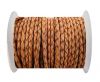 Round Braided Leather Cord SE/DB/16-Washed Red-4mm