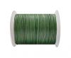 Round Leather Cord SE/R/Metallic Apple Green - 2mm