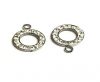 Stainless steel charm SSP-335-14mm-crystal