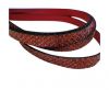 synthetic nappa leather Glitter Leather - Red -Glitter Style -10mm