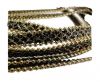 synthetic nappa leather with chains-10mm-grey