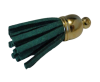 Tussels-Suede-Gold Caps-Green-30mm