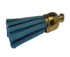 Tussels-Suede-Gold Caps-Tuquoise-30mm