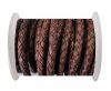 Round Braided Leather Cord SE/PB/Vintage Copper - 6mm