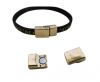 Zamak magnetic claps MGL-188-6*2mm-gold