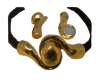 Zamak magnetic claps MGL-34-6mm-Gold