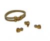 Zamak magnetic claps MGL-409 - 4mm - Gold