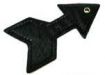 KC-Key Cord Arrow Shape 8cm Black