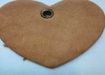 KC-Key Cord Heart Shape 4cm light brown
