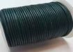 Round Leather Cord  - Forest Green - 1mm