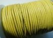Round Leather Cord SE/R/Canary-3mm
