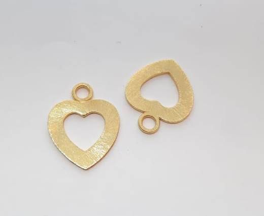 Gold plated Brush Beads - 15003