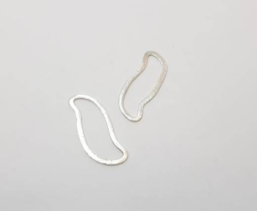 Silver plated Brush Beads - 3056