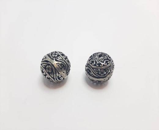 Antique Silver Plated beads - 44226