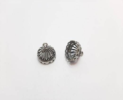 Antique Silver Plated beads - 44247
