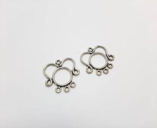 Antique Silver Plated beads - 44276
