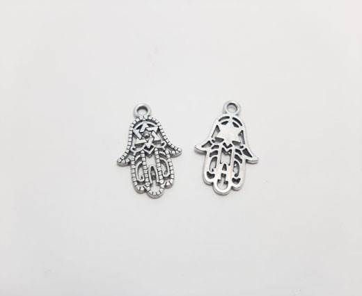 Antique Silver Plated beads - 44291