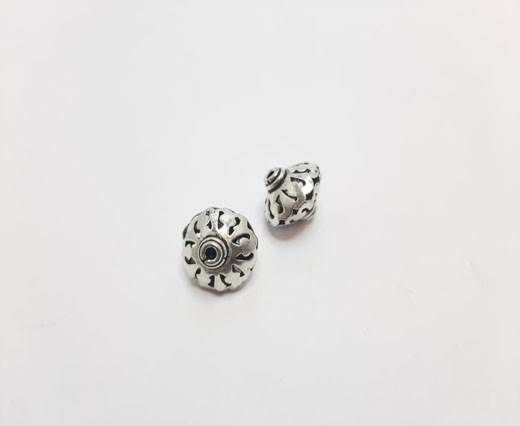 Antique Silver Plated beads - 44332