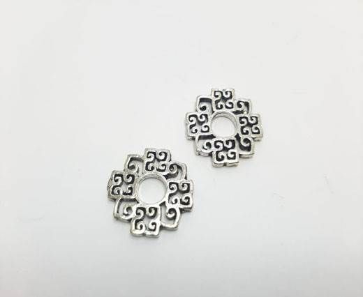 Antique Silver Plated beads - 44336